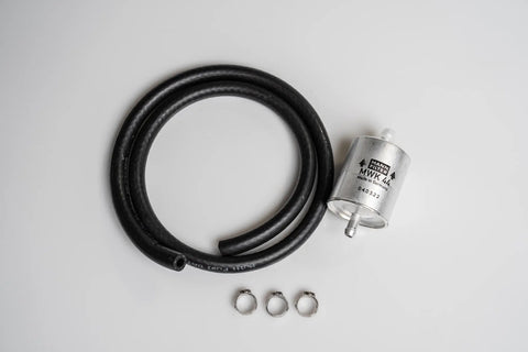 Kit de filtro en línea externo Race para KTM LC8/RC8 1190/1050/1090/1290 - Protección avanzada de la bomba de combustible (MPS-099)